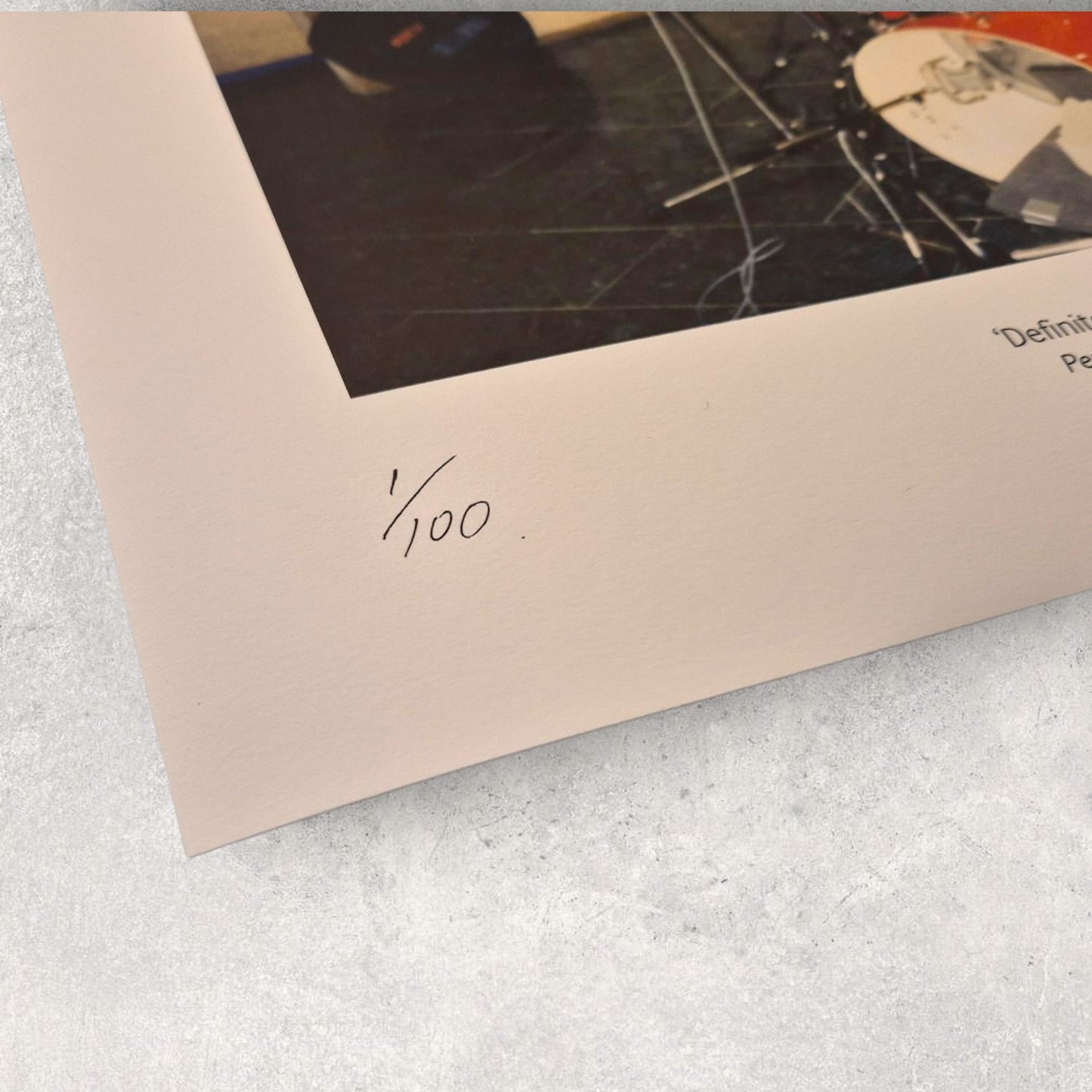 'Supersonic Shoot Drum Kit' - Monnow Valley, Behind The Scenes of Definitely Maybe - Collectors Prints