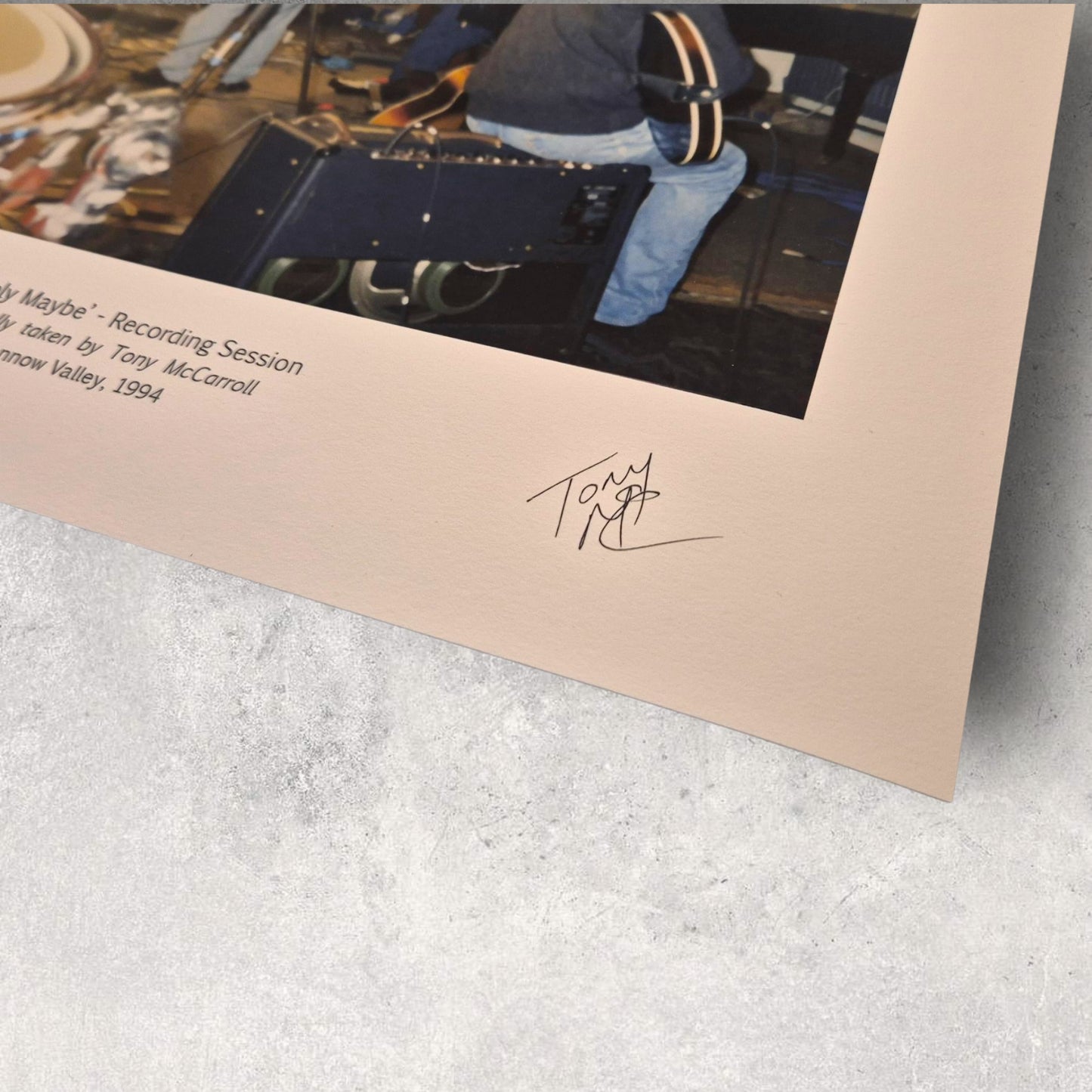 'Supersonic Cover Shoot' - Monnow Valley, Behind The Scenes of Definitely Maybe - Collectors Prints