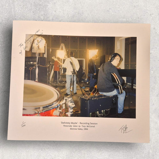 'Supersonic Cover Shoot' - Monnow Valley, Behind The Scenes of Definitely Maybe - Collectors Prints